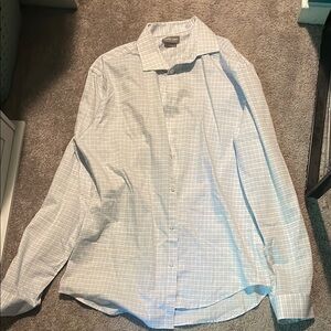 Michael Kors White Dress Shirt with Pointed Collar